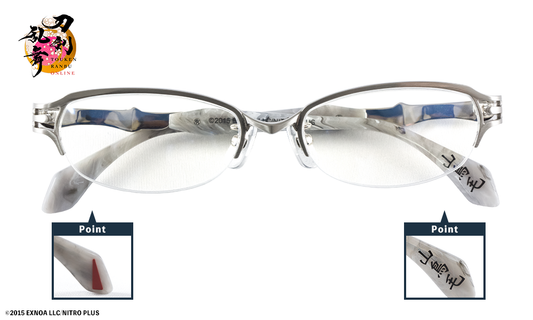 刀剣乱舞ONLINE 眼鏡系列 刀剣男士 山鳥毛 造型光學眼鏡 附送不反光度數鏡片(任何度數)