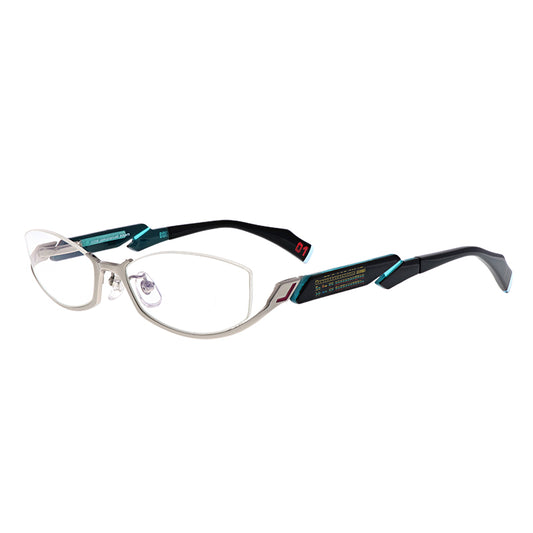 初音ミク EYEWEAR COLLECTION MIKU-004 SILVER 光學眼鏡 附送不反光度數鏡片