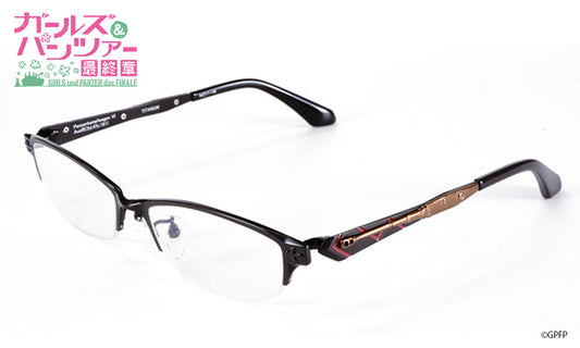 ガールズ&パンツァー劇場版 眼鏡系列 ティーガーI 造型光學眼鏡 附送不反光度數鏡片
