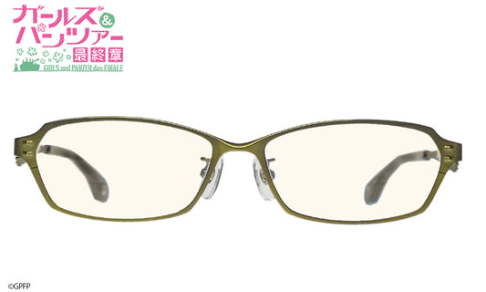 ガールズ&パンツァー劇場版 眼鏡系列 チャーチル歩兵戦車 Mk.Ⅶ 造型光學眼鏡 附送不反光度數鏡片