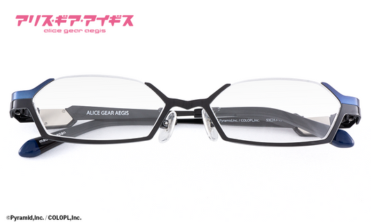 アリス・ギア・アイギス 眼鏡系列 AEGiS支給品/青 造型光學眼鏡 附送不反光度數鏡片