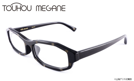 東方MEGANE復刻 眼鏡系列 魔理沙 ブラック 造型光學眼鏡 附送不反光度數鏡片