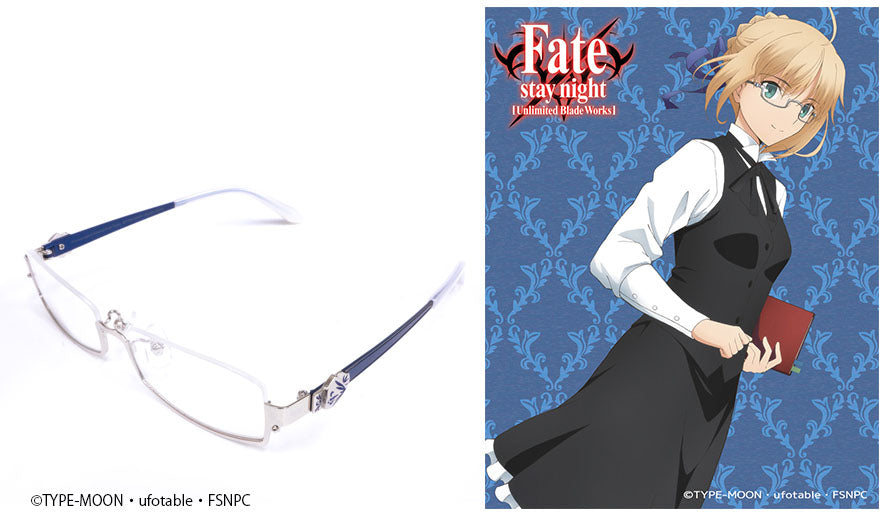 Fate/Stay Night [Unlimited Blade WORKS] 眼鏡系列 セイバー 造型光學眼鏡 附送不反光度數鏡片