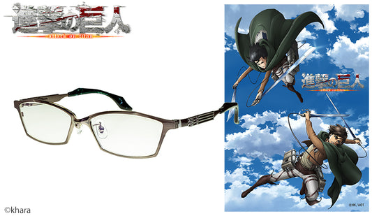 進撃の巨人 眼鏡系列 エレン&ミカサ 造型光學眼鏡 附送不反光度數鏡片