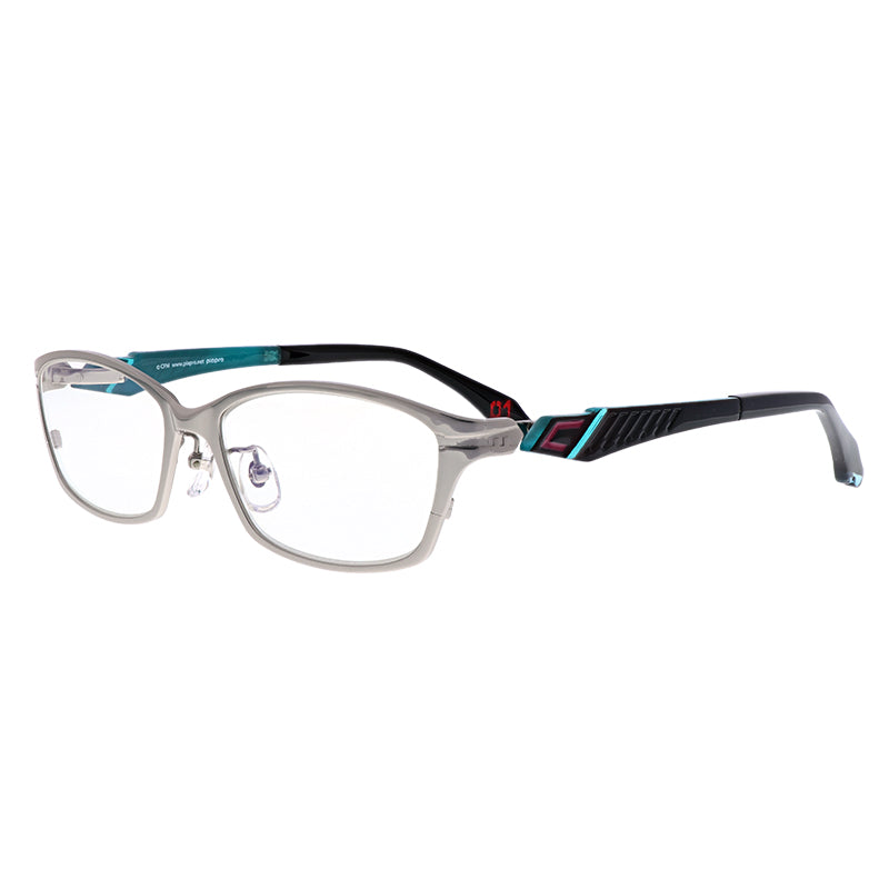 初音ミク EYEWEAR COLLECTION MIKU-003 SILVER 光學眼鏡 附送不反光度數鏡片