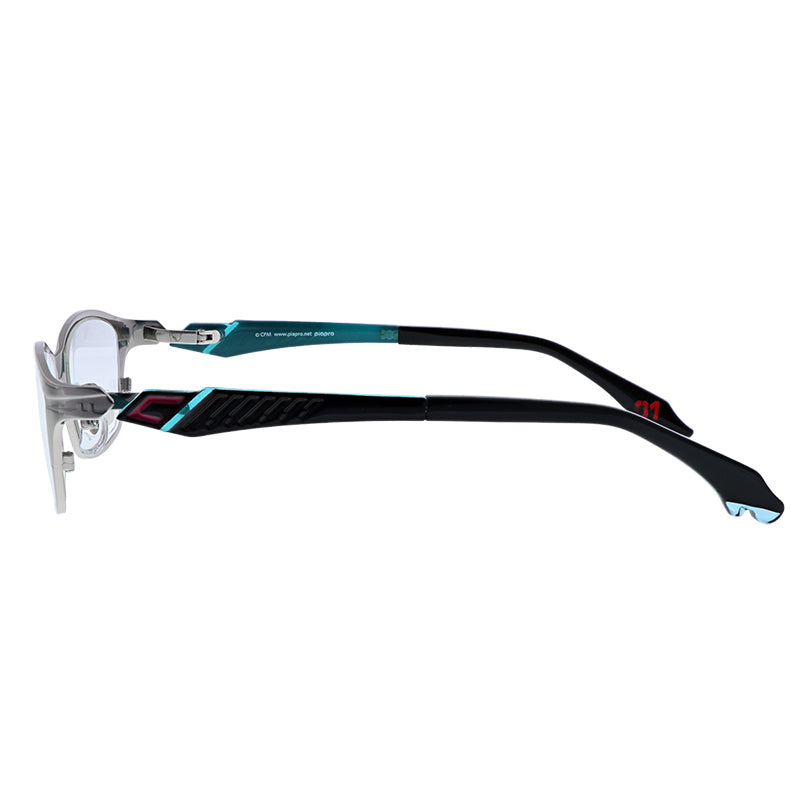 初音ミク EYEWEAR COLLECTION MIKU-003 SILVER 光學眼鏡 附送不反光度數鏡片