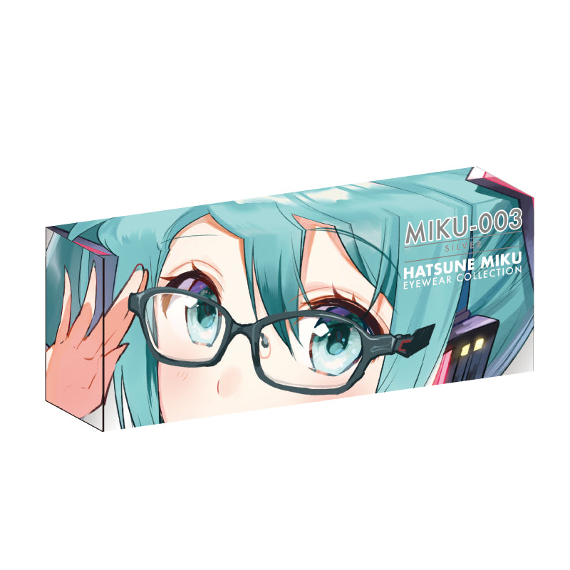 初音ミク EYEWEAR COLLECTION MIKU-003 SILVER 光學眼鏡 附送不反光度數鏡片