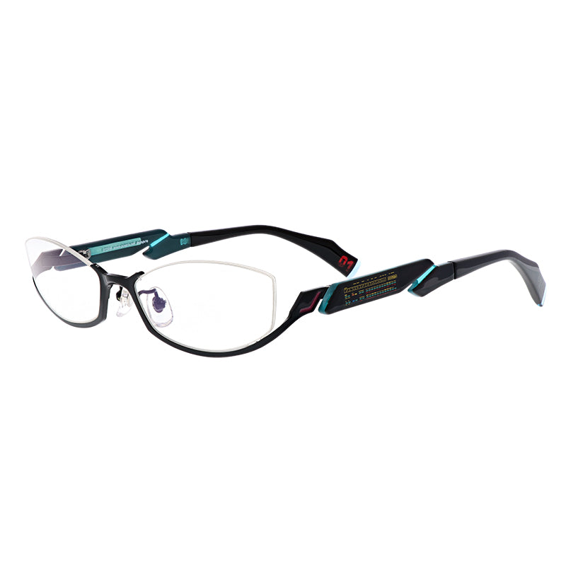 初音ミク EYEWEAR COLLECTION MIKU-004 BLACK 光學眼鏡 附送不反光度數鏡片