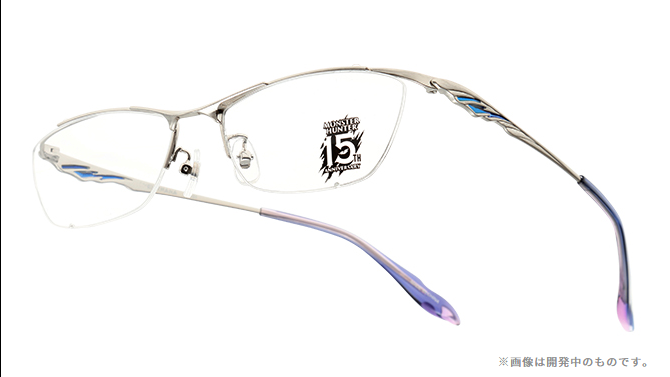 Monster Hunter 15th Anniversary 眼鏡系列 冰咒龍造型眼鏡 送1.56不反光度數鏡片