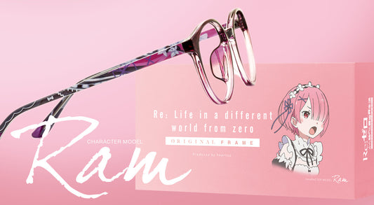 Re:ゼロから始める異世界生活 眼鏡系列 ラム造型光學眼鏡 附送不反光度數鏡片